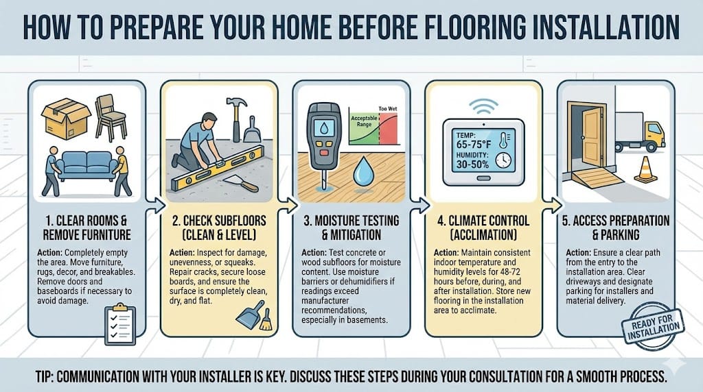 How to Prepare Your Home Before Flooring Installation