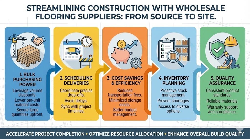 How to Streamline Construction Projects with Wholesale Flooring Suppliers