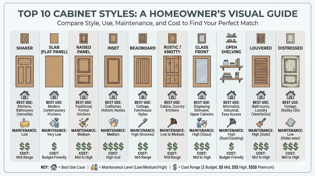 Top 10 Cabinet Styles That Never Go Out of Trend