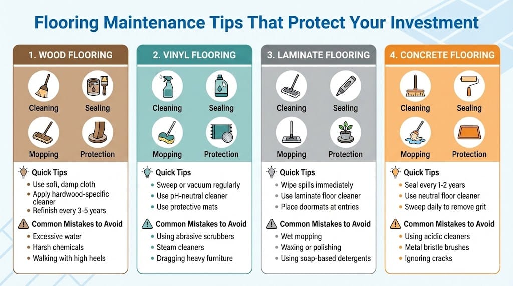 Flooring Maintenance Tips That Protect Your Investment