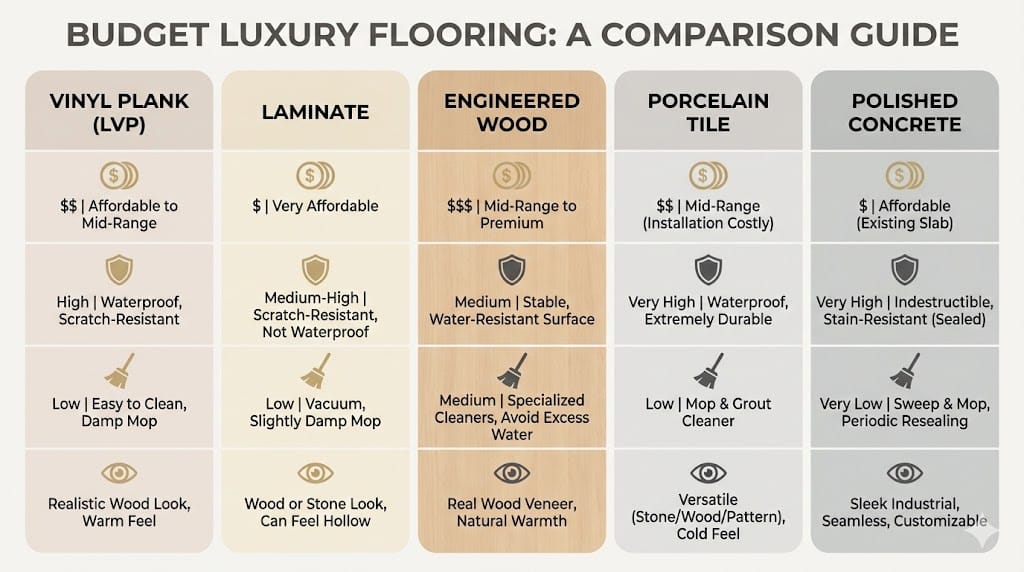 Luxury Flooring Ideas That Don’t Break the Bank