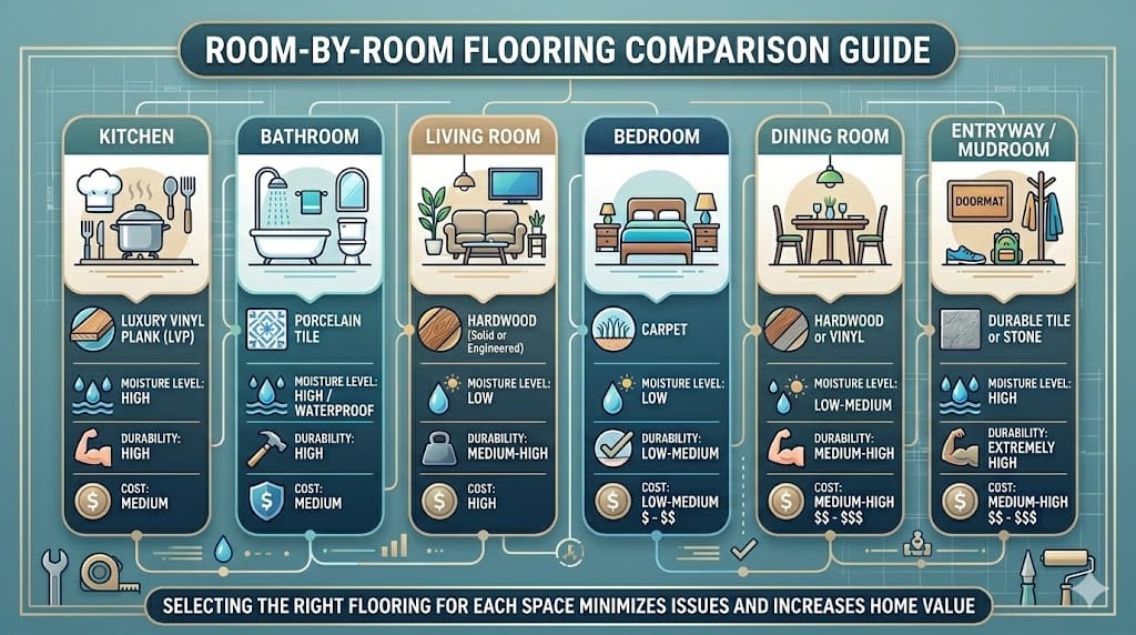 Best Guide to Choosing the Right Flooring for Every Room