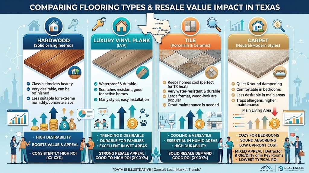 How Flooring Choice Affects Home Resale Value in Texas