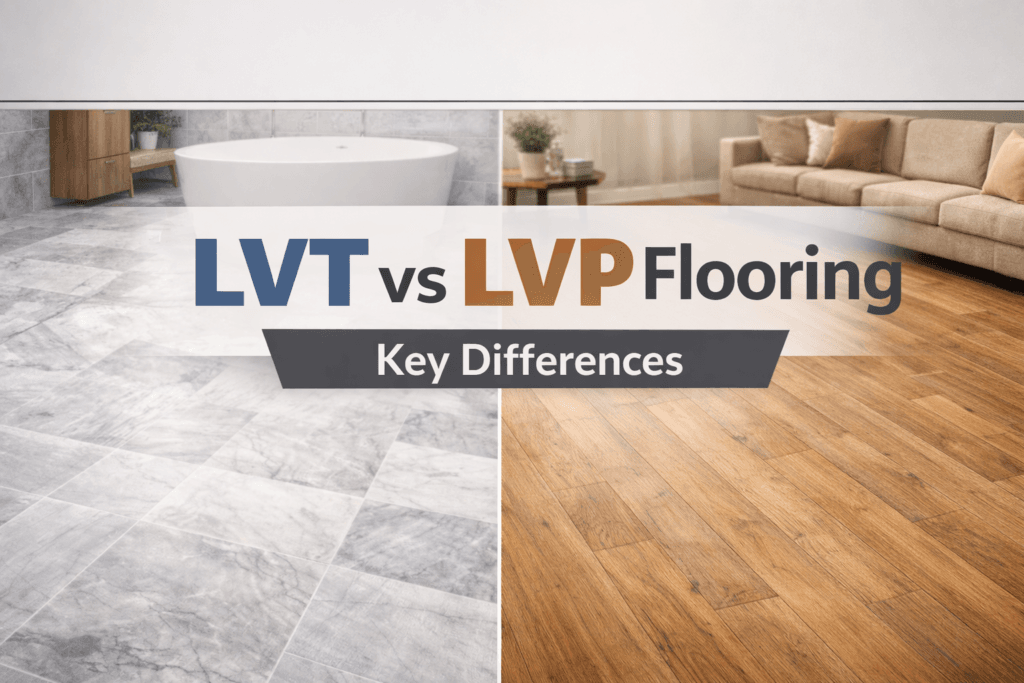 Luxury Vinyl Tile (LVT) vs Luxury Vinyl Plank (LVP)