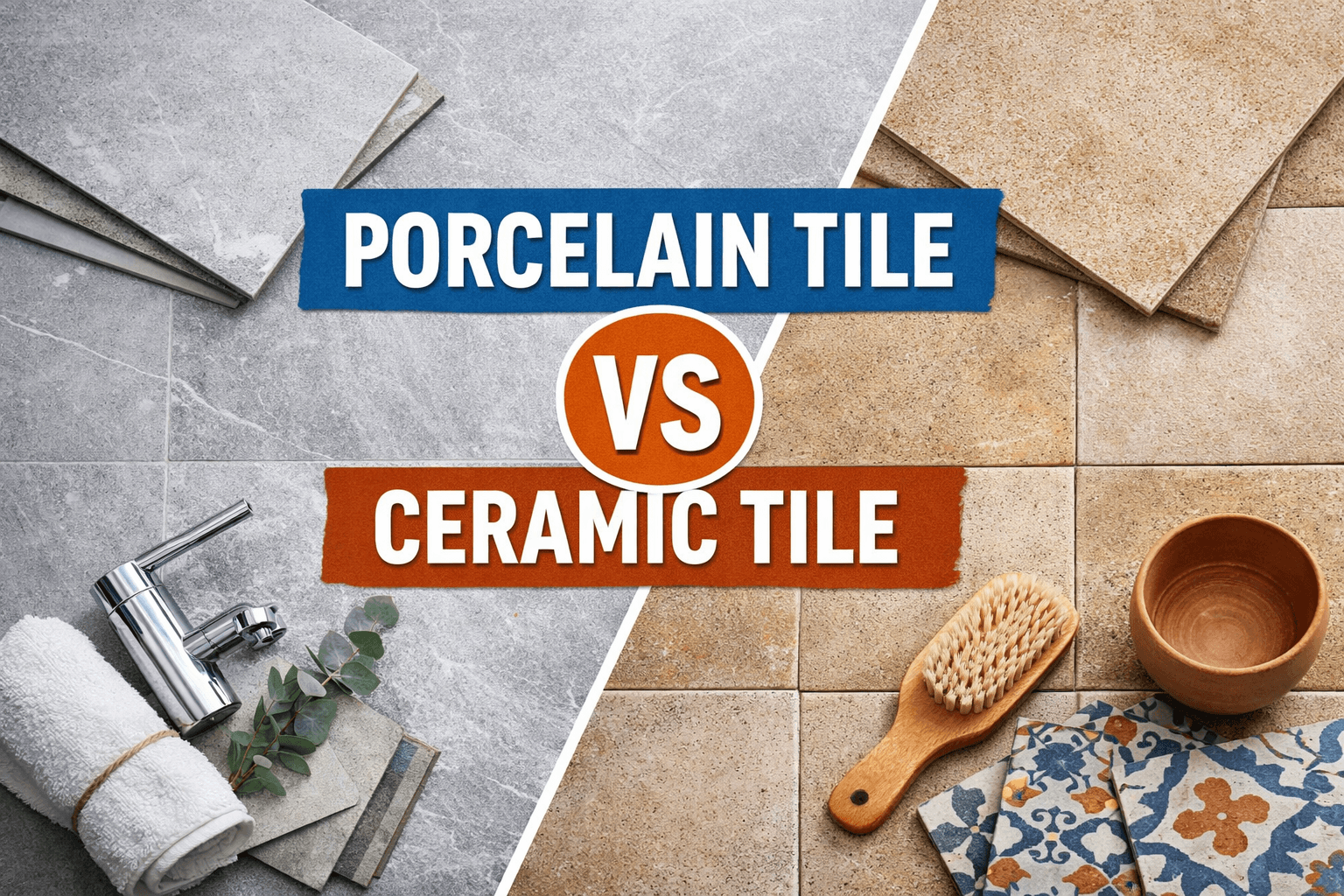 Porcelain Tile vs Ceramic Tile Flooring: Which Is Better for Homes?
